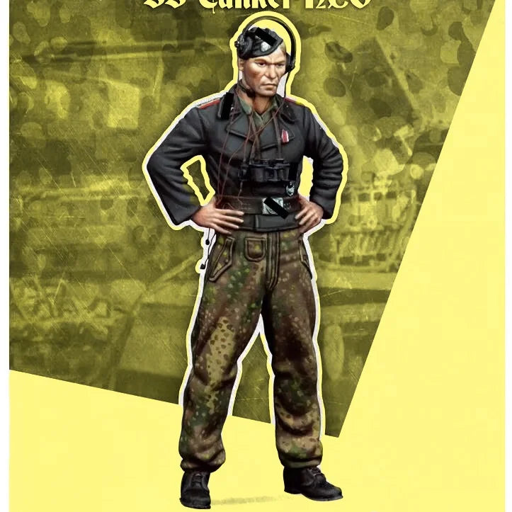 1/35 WWII German Soldier in 1930s Uniform, Resin Model Figure Kit, Unassembled and Unpainted