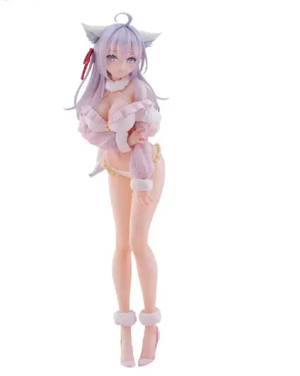 Ellie Fox with Cat Ears, Resin Model Figure Kit, Anime Theme, Unassembled and Unpainted