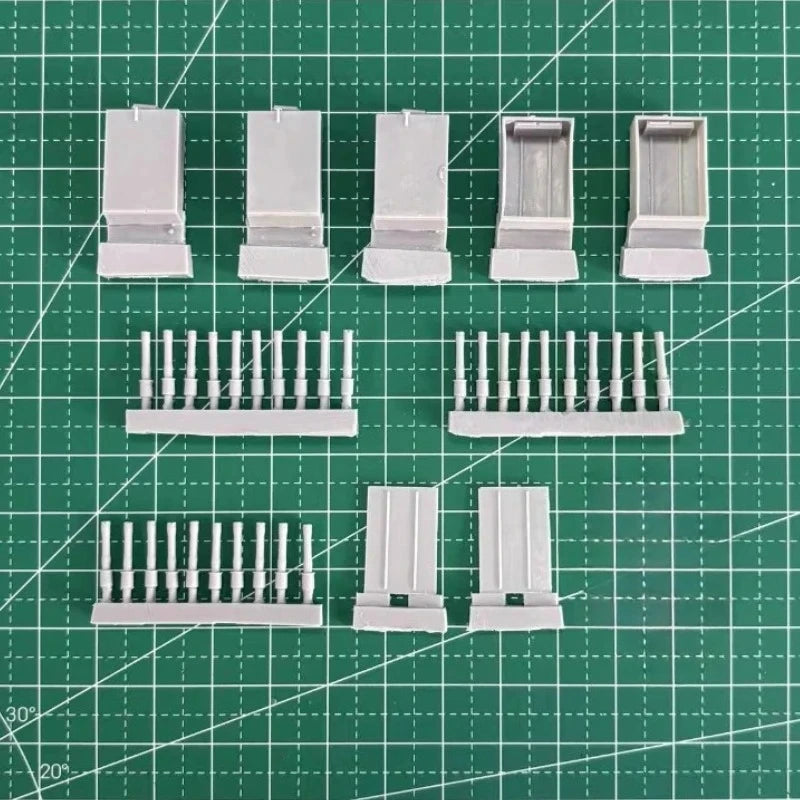 1/35 WWII German Grenade & Ammunition Storage, 5 Figures, Resin Model Diorama Kit, Unassembled and Unpainted