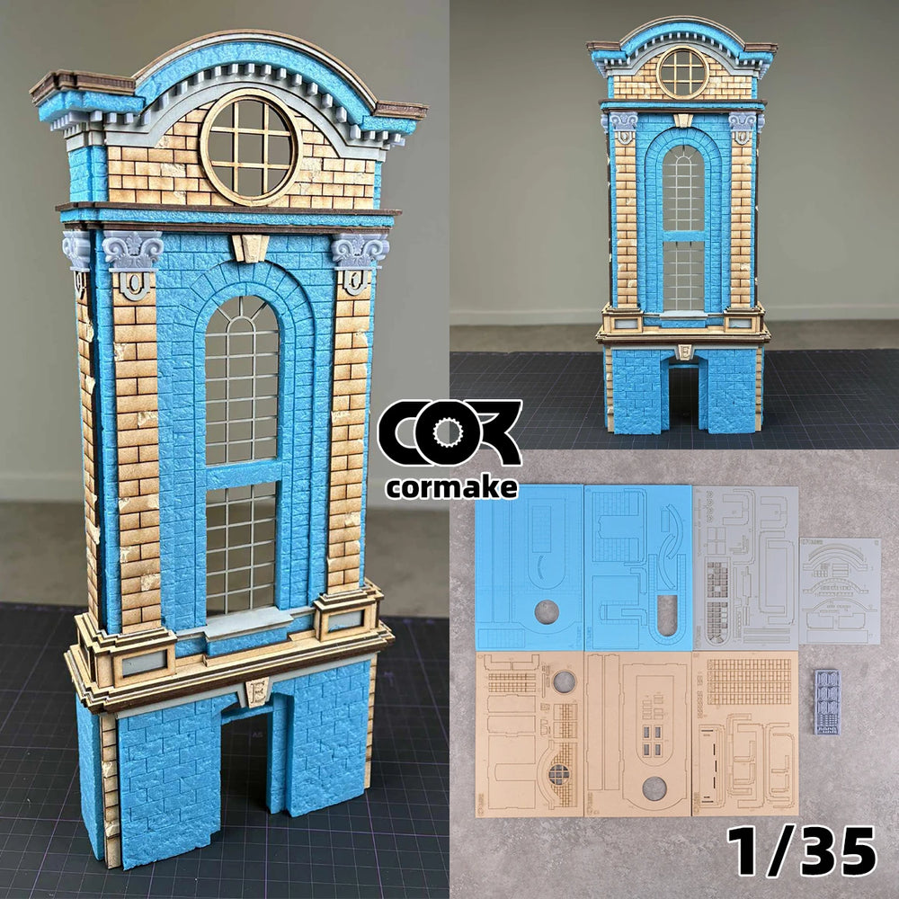 1/35 Alte Zionskirche European Church, Resin Model Diorama Kit, Historical Theme, Unassembled and Unpainted