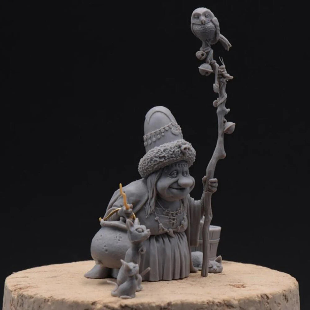 1/32 Dwarf Wizard, Resin Model Figure Kit, Fantasy Theme, Unassembled and Unpainted