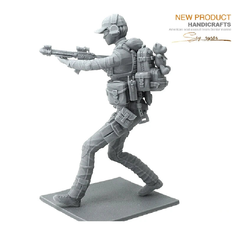 75mm Modern Navy SEAL Team, 2 Figures, Resin Model Figure Kit, Unassembled and Unpainted