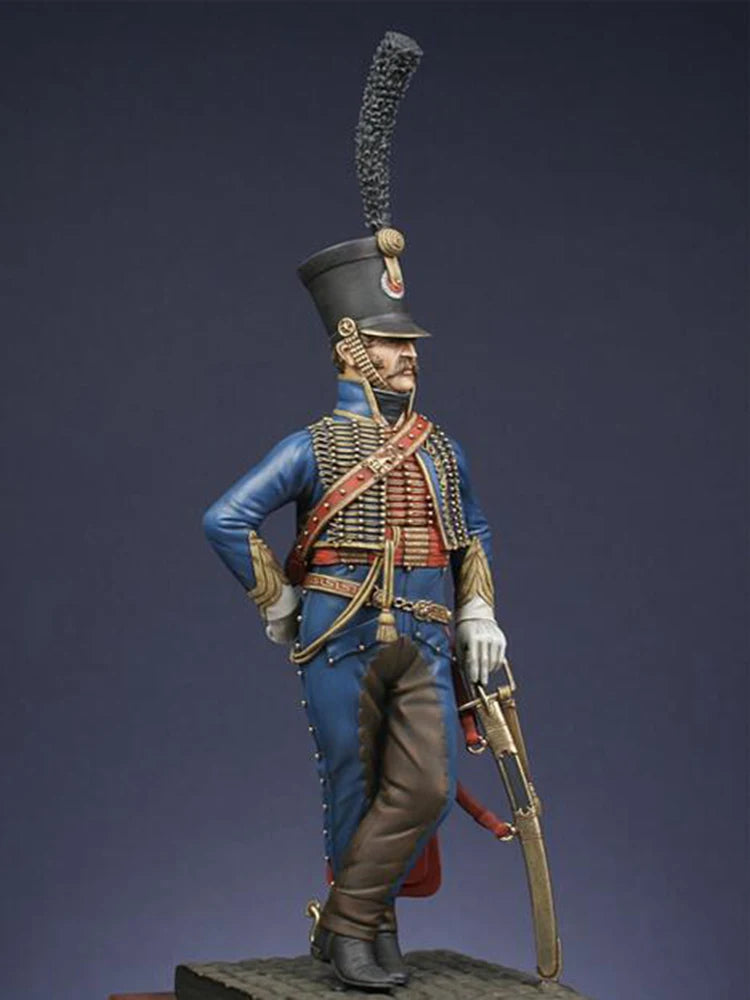 1/18 Napoleonic French Cavalry Officer, Resin Model Figure Kit, Unassembled and Unpainted