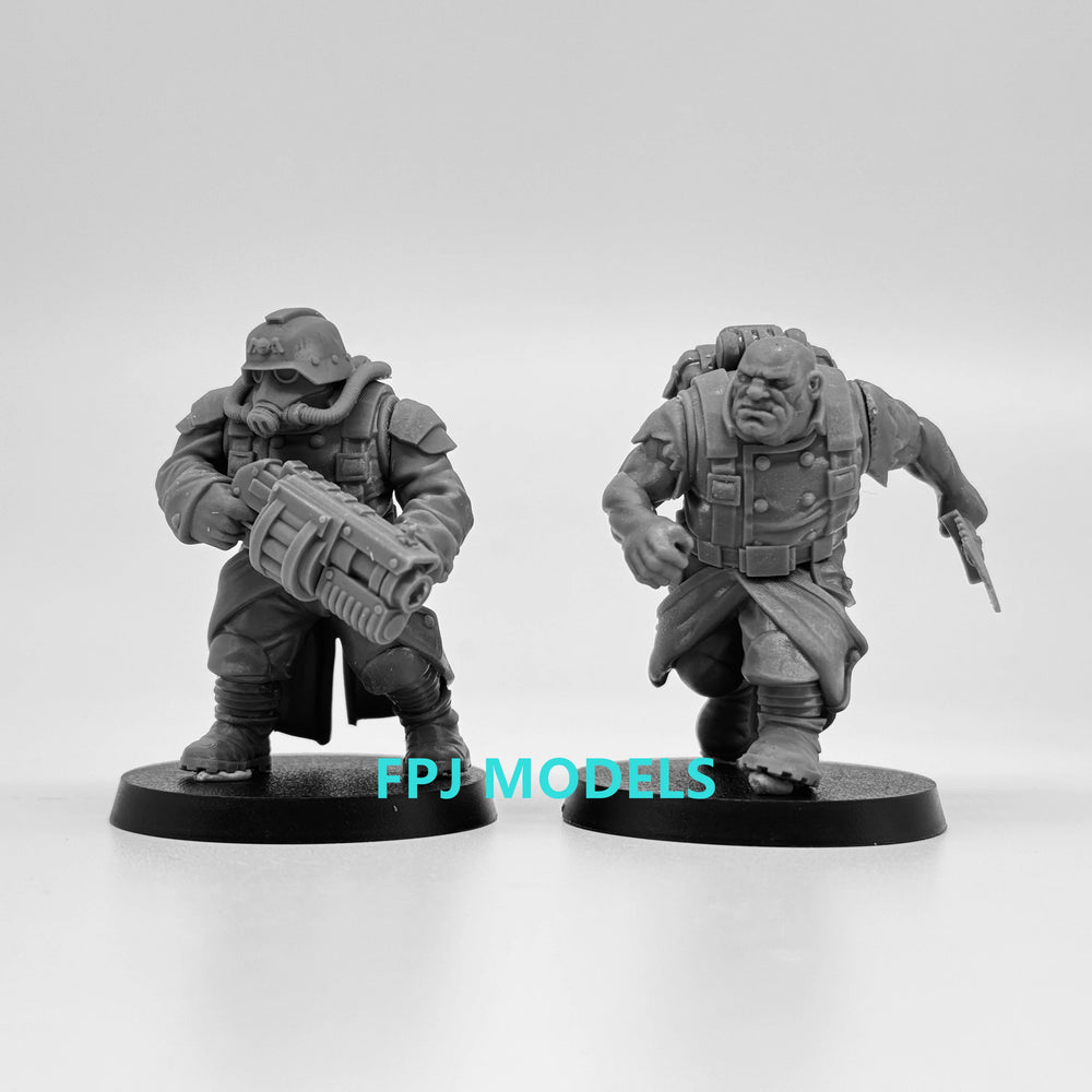 Grim Guard Mutants, 20 Figures, Resin Model Figure Kit, Fantasy Theme, Unassembled and Unpainted