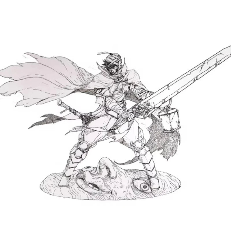 38mm Assassin Guard, Resin Model Figure Kit, Fantasy Theme, Unassembled and Unpainted