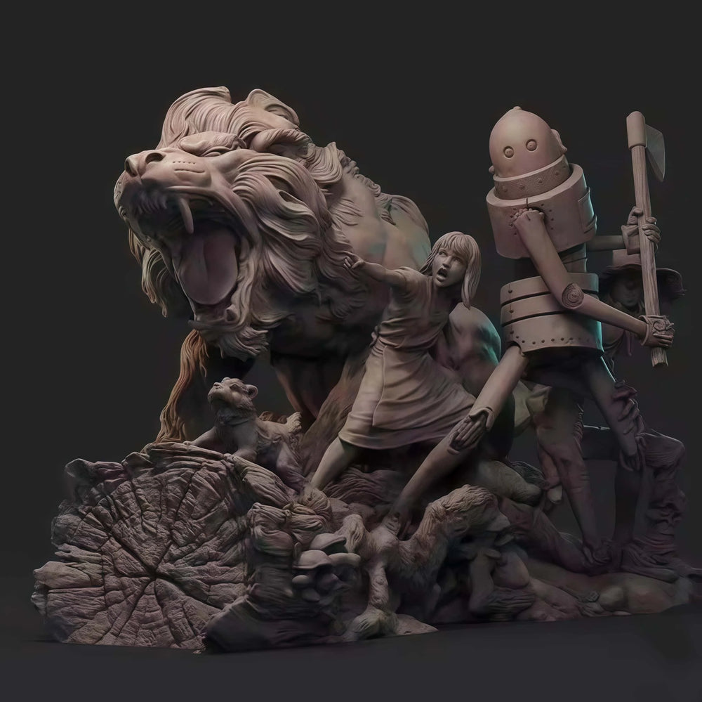 1/24 Young Warrior with Beast Mount, Resin Model Figure Kit, Fantasy Theme, Unassembled and Unpainted