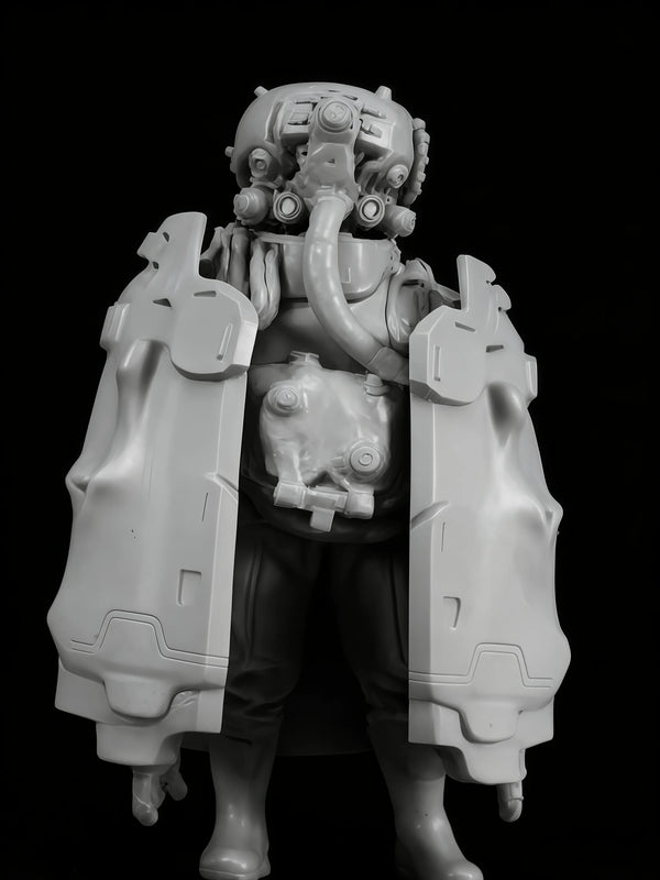 1/16 Biochemical Infantry Leader, Resin Model Figure Kit, Sci-Fi Theme, Unassembled and Unpainted