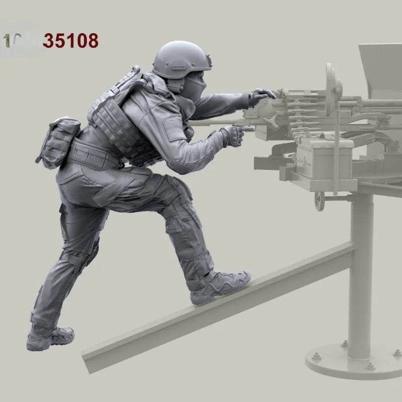 1/35 Modern Russian SSO Soldier, Resin Model Figure Kit, Unassembled and Unpainted