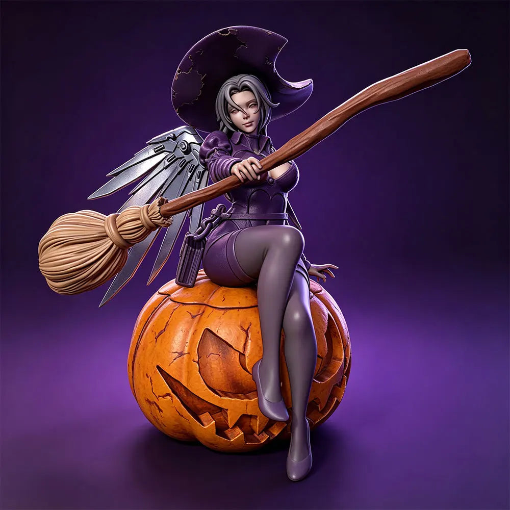 1/24 Witch, Resin Model Figure Kit, Anime Theme, Unassembled and Unpainted