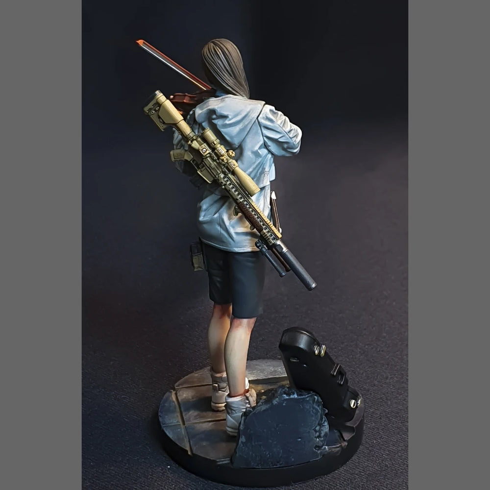 1/20 Female Musician with Violin, Resin Model Figure Kit, Anime Theme, Unassembled and Unpainted