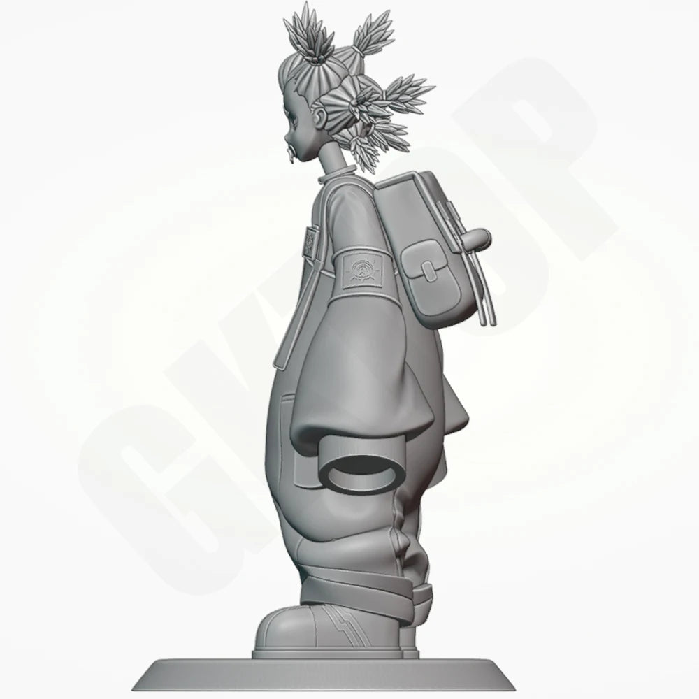 1/24 Warrior with Radiating Spikes and Tactical Coat, Resin Model Figure Kit, Anime Theme, Unassembled and Unpainted