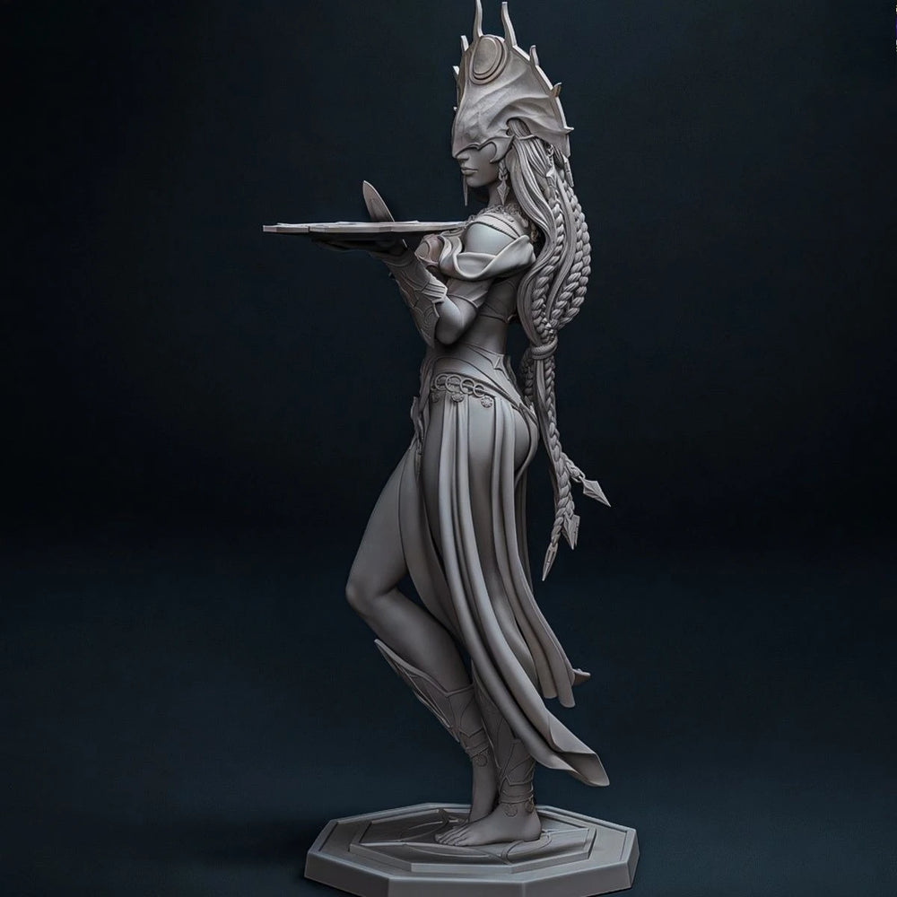 1/8 Shar Shadow Dancer Sorceress, Resin Model Figure Kit, Fantasy Theme, Unassembled and Unpainted