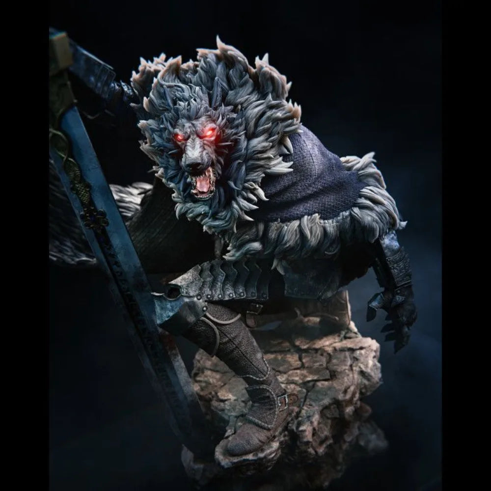Dark Fantasy Half-Wolf Knight, Resin Model Figure Kit, Fantasy Theme, Unassembled and Unpainted