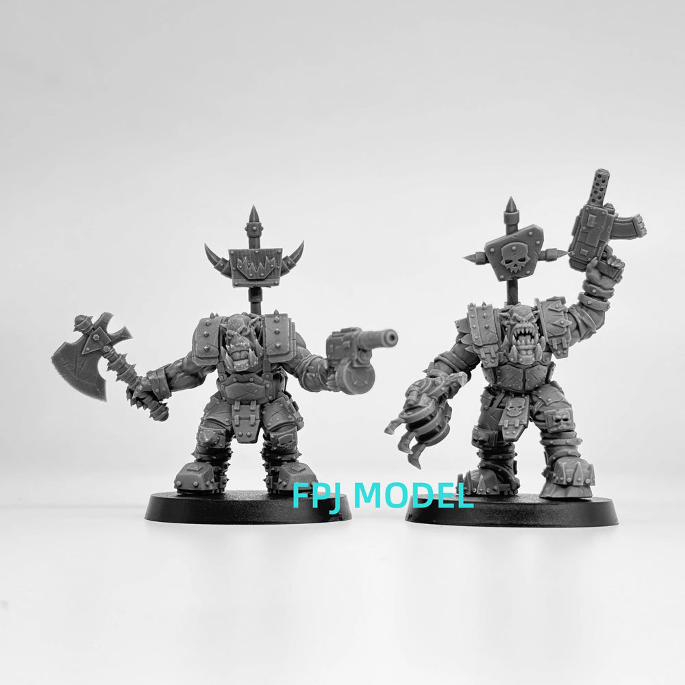 32mm Grimdark Fantasy Soldiers, 35 Figures, Resin Model Figure Kit, Fantasy Theme, Unassembled and Unpainted