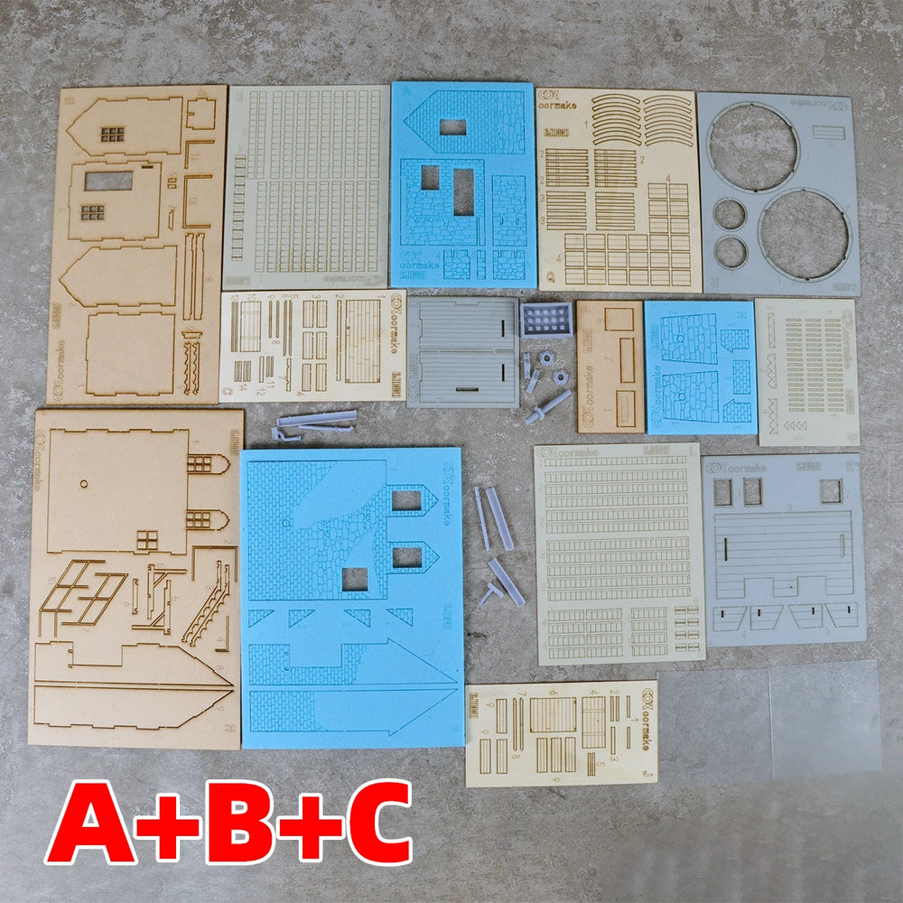 1/35 European Rural Watermill Vernacular, Resin Model Diorama Kit, Historical Theme, Unassembled and Unpainted