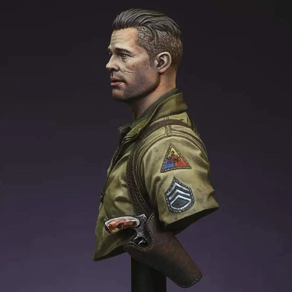 1/16 WWII American Military Officer, Resin Model Bust Kit, Unassembled and Unpainted