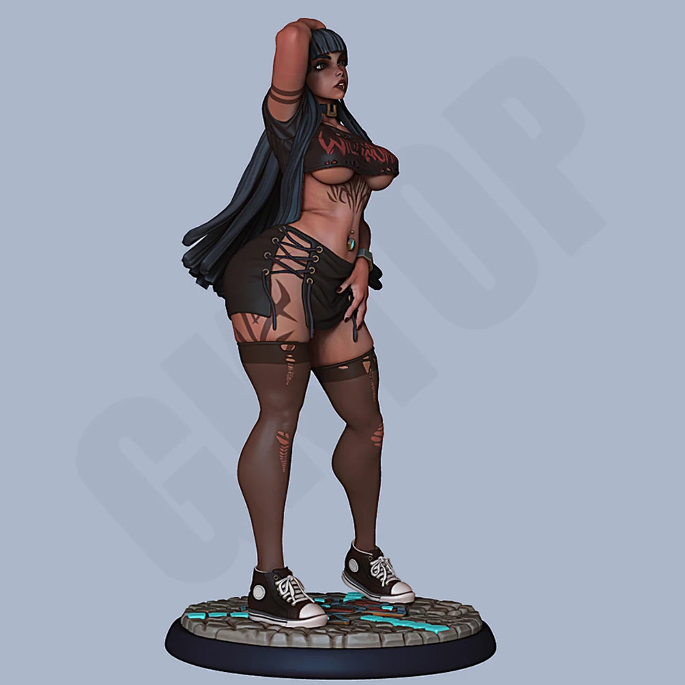 1/24 Night Stalker, 2 Figures, Resin Model Figure Kit, Fantasy Theme, Unassembled and Unpainted