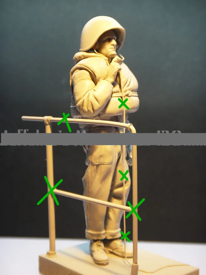 1/16 WWII British Infantry with Fixed Bayonet, Resin Model Figure Kit, Unassembled and Unpainted
