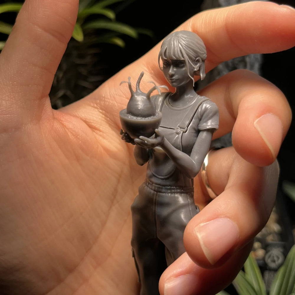 1/12 Modern Woman Botanical Garden, Resin Model Figure Kit, Unassembled and Unpainted