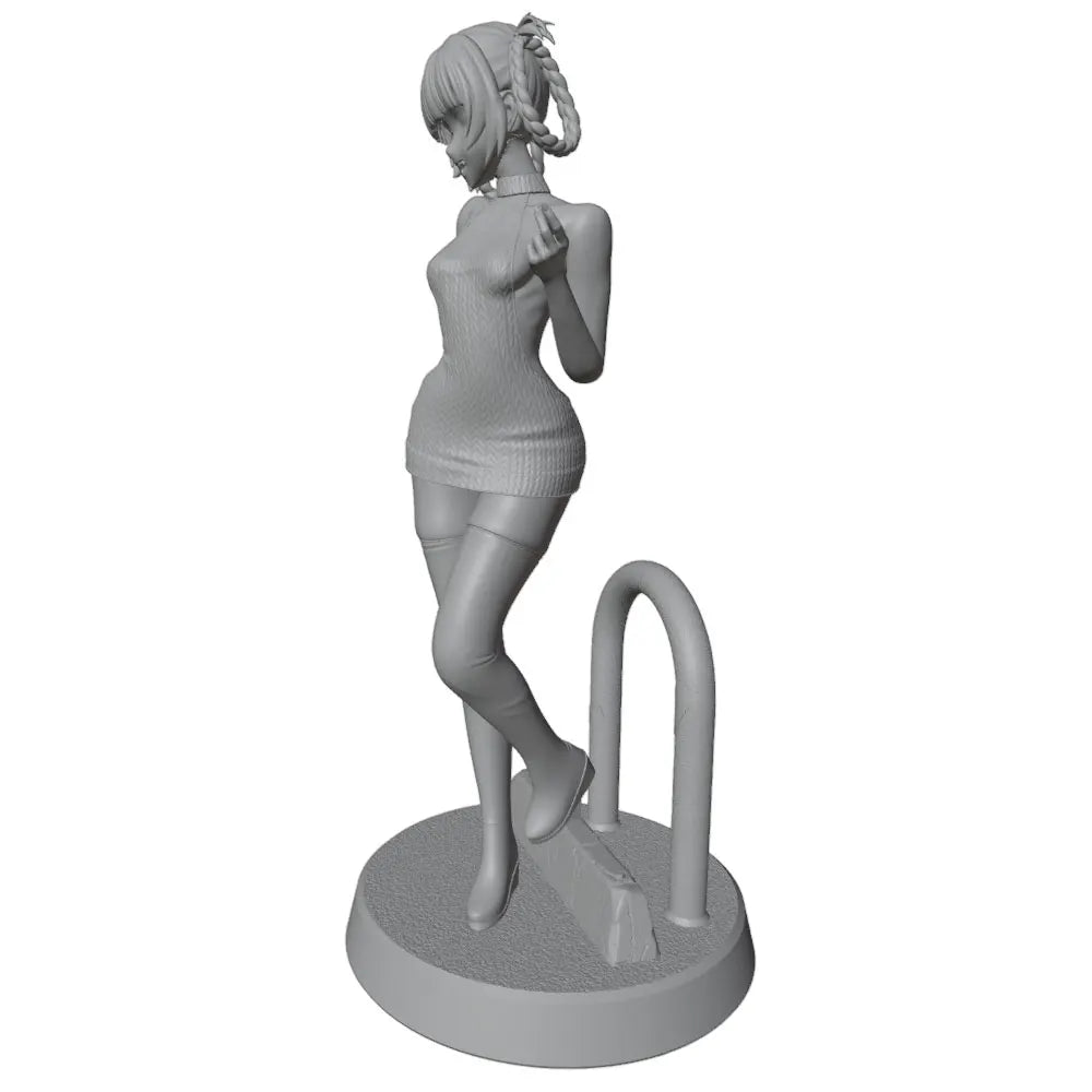1/24 Pinup Anime Girl, Resin Model Figure Kit, Unassembled and Unpainted