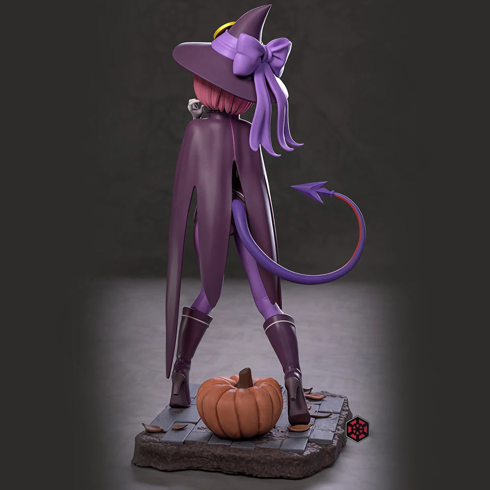 1/24 Maid Witch with Cat Ears, Resin Model Figure Kit, Anime Theme, Unassembled and Unpainted