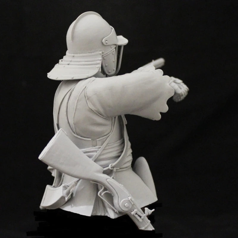 1/10 Victorian British Colonial Soldier, Resin Model Bust Kit, Military Theme, Unassembled and Unpainted