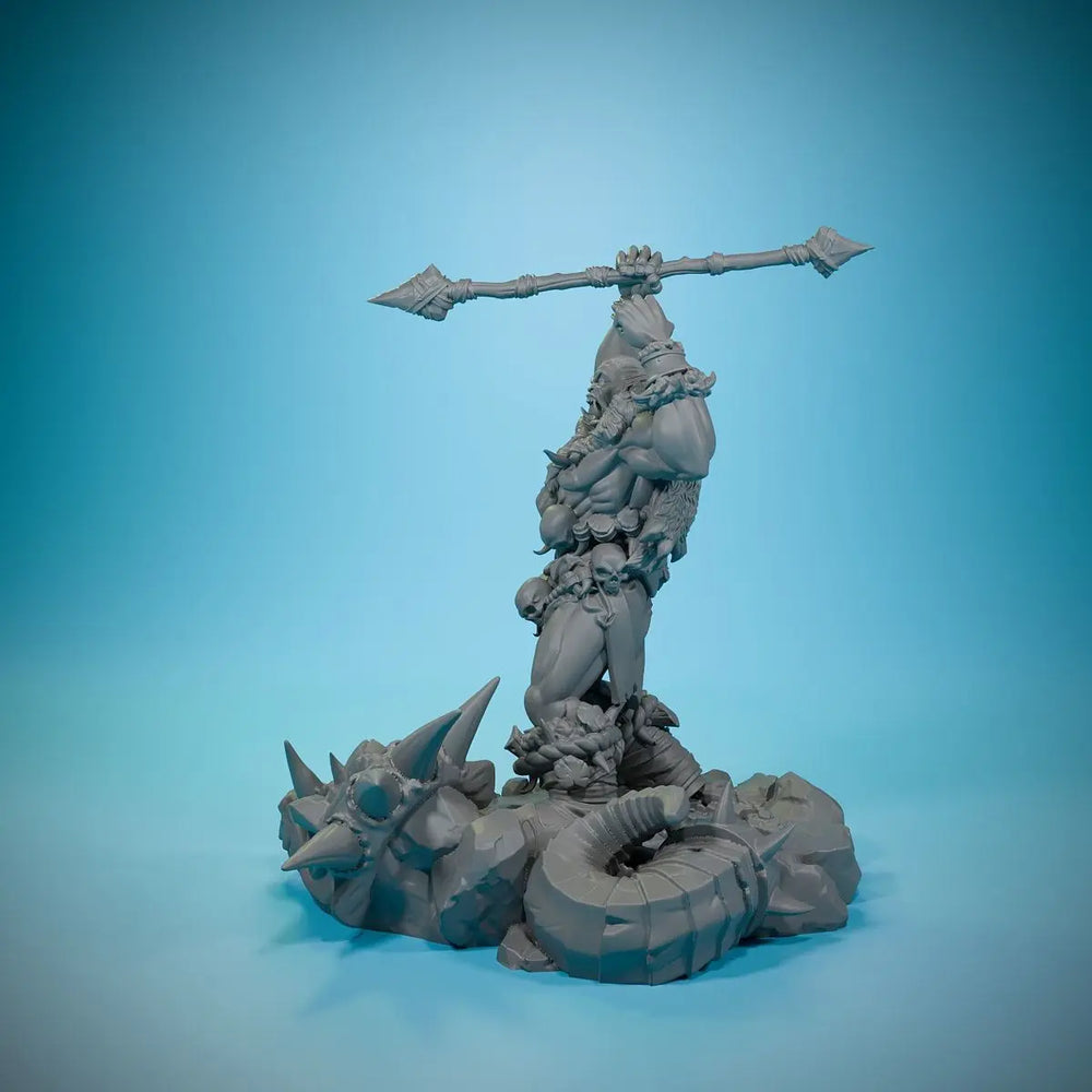 73mm Orc Ranger, Resin Model Figure Kit, Fantasy Theme, Unassembled and Unpainted