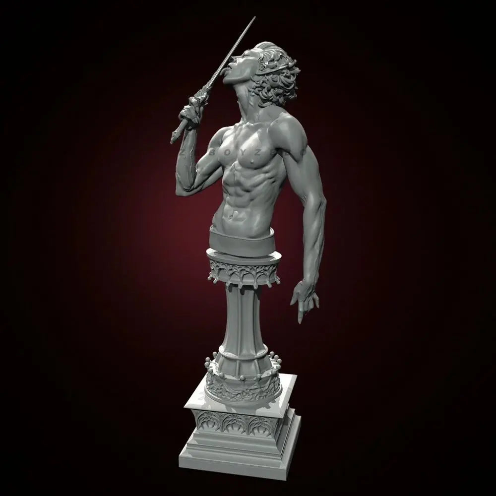 90mm Classical Male Torso, Resin Model Bust Kit, Unassembled and Unpainted