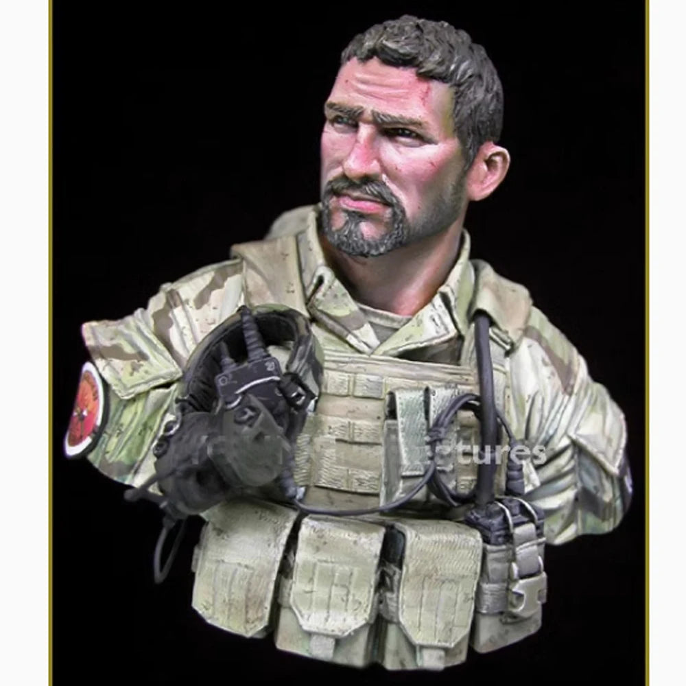 1/10 Modern US Navy SEAL, Resin Model Bust Kit, Unassembled and Unpainted