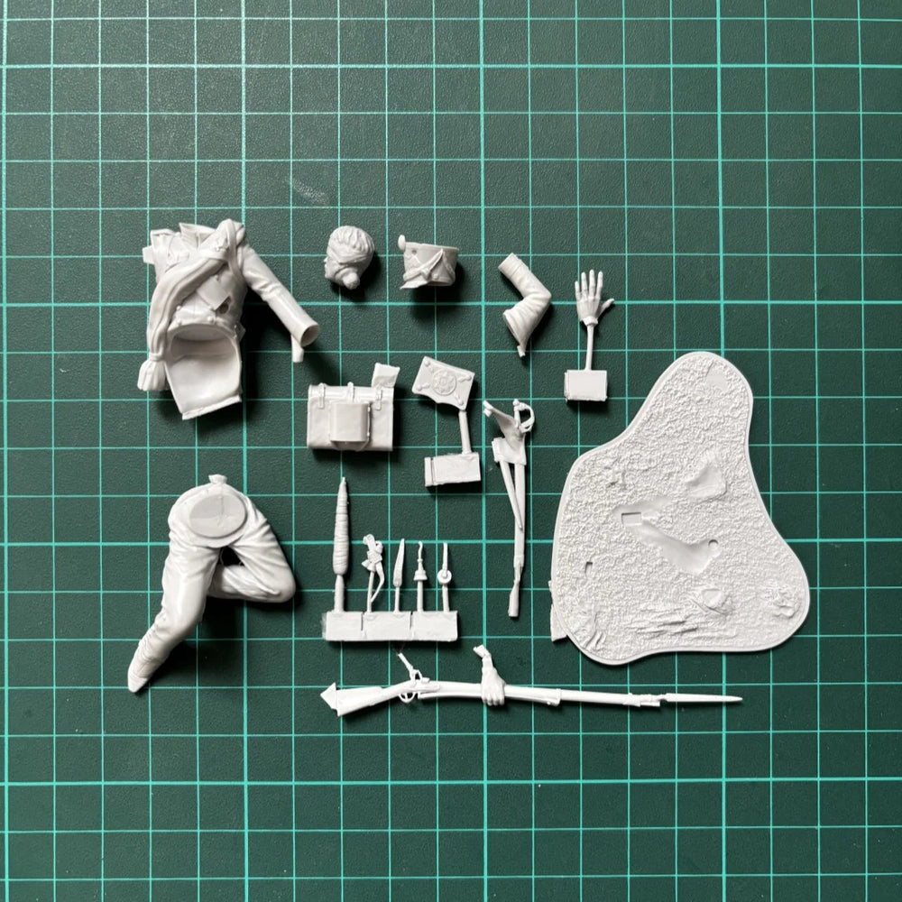75mm Modern Lithuanian Guards NCO, 5 Figures, Resin Model Figure Kit, Unassembled and Unpainted