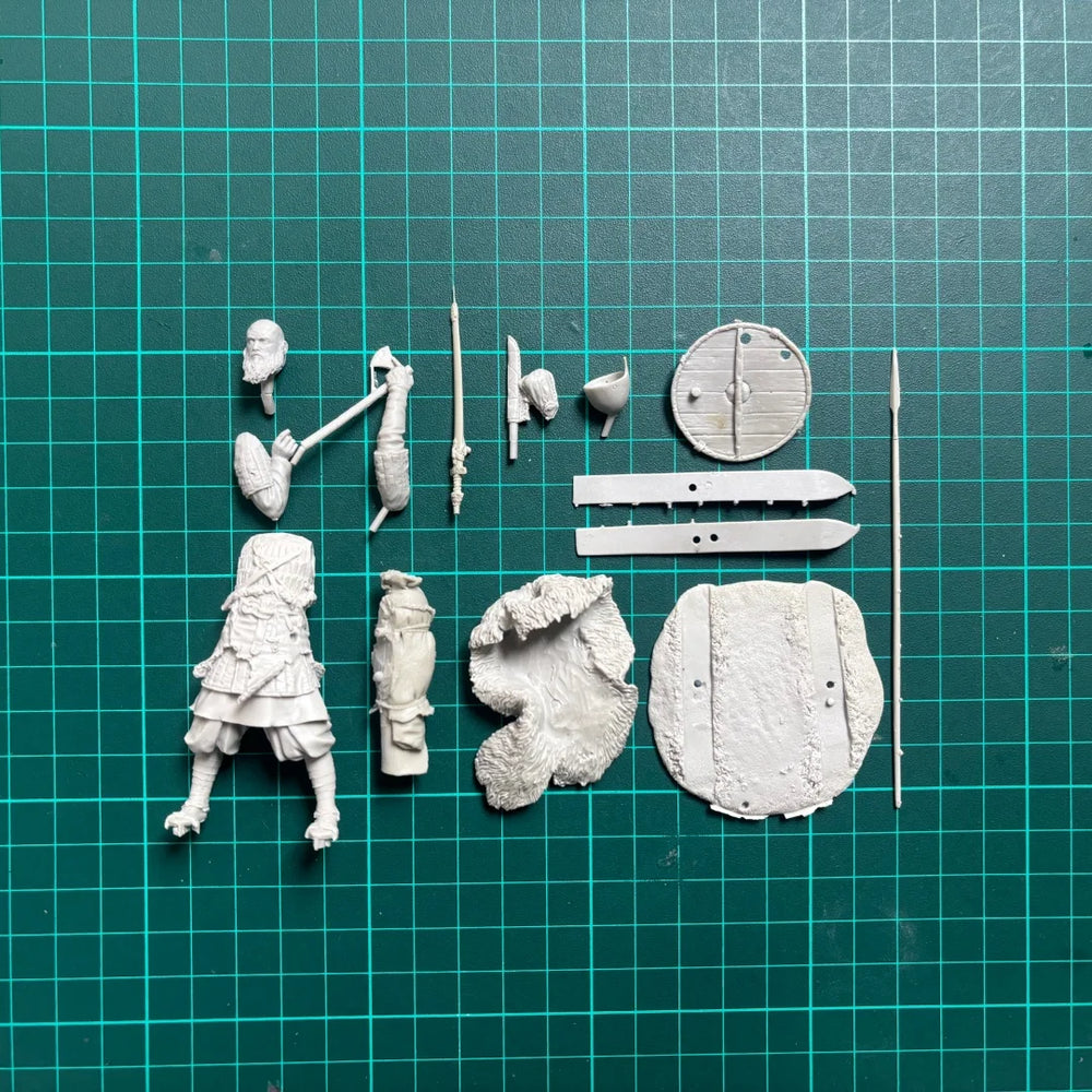 75mm Napoleonic Scandinavian Skier, Resin Model Figure Kit, Unassembled and Unpainted