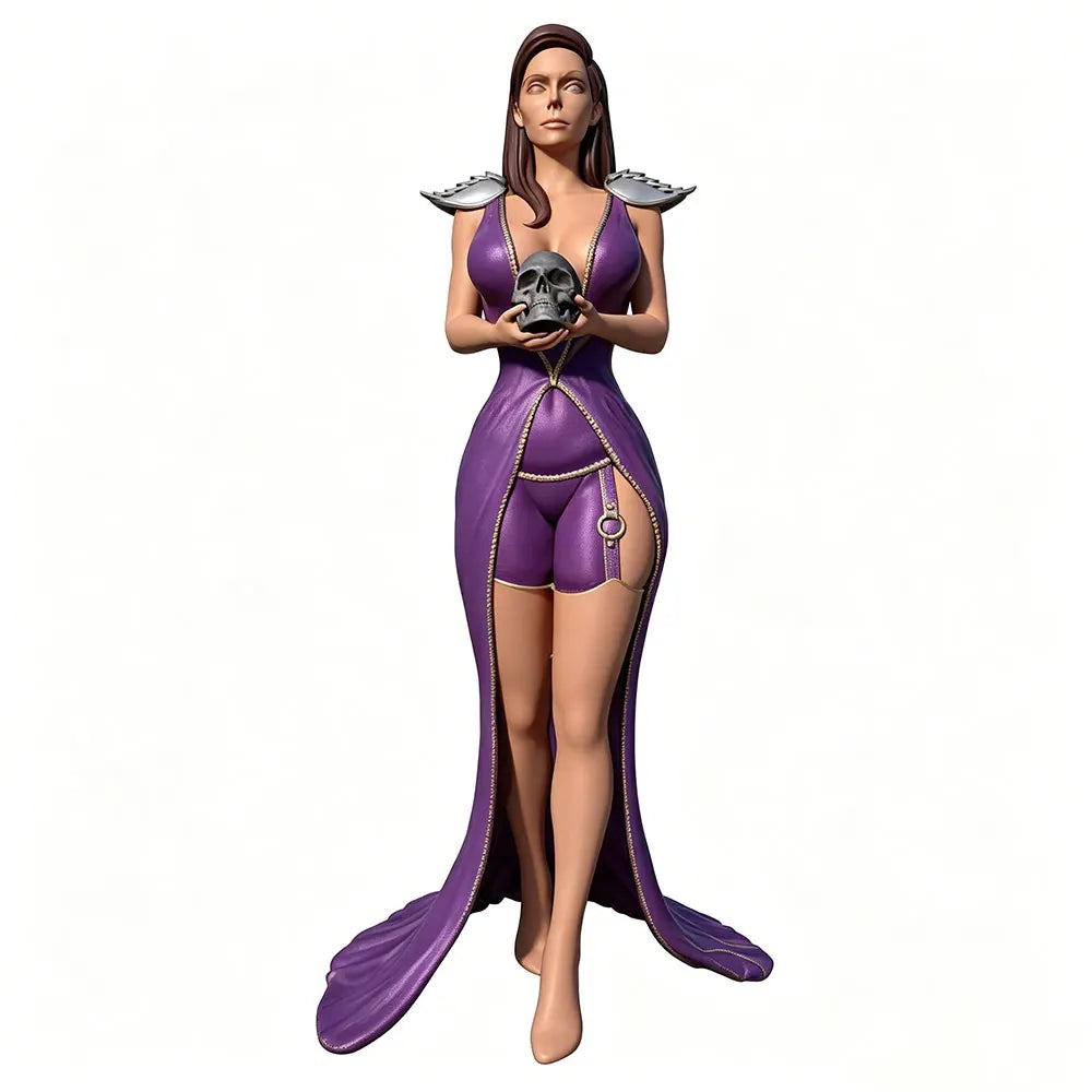 1/24 Female Warrior Spiked Armor, Resin Model Figure Kit, Fantasy Theme, Unassembled and Unpainted