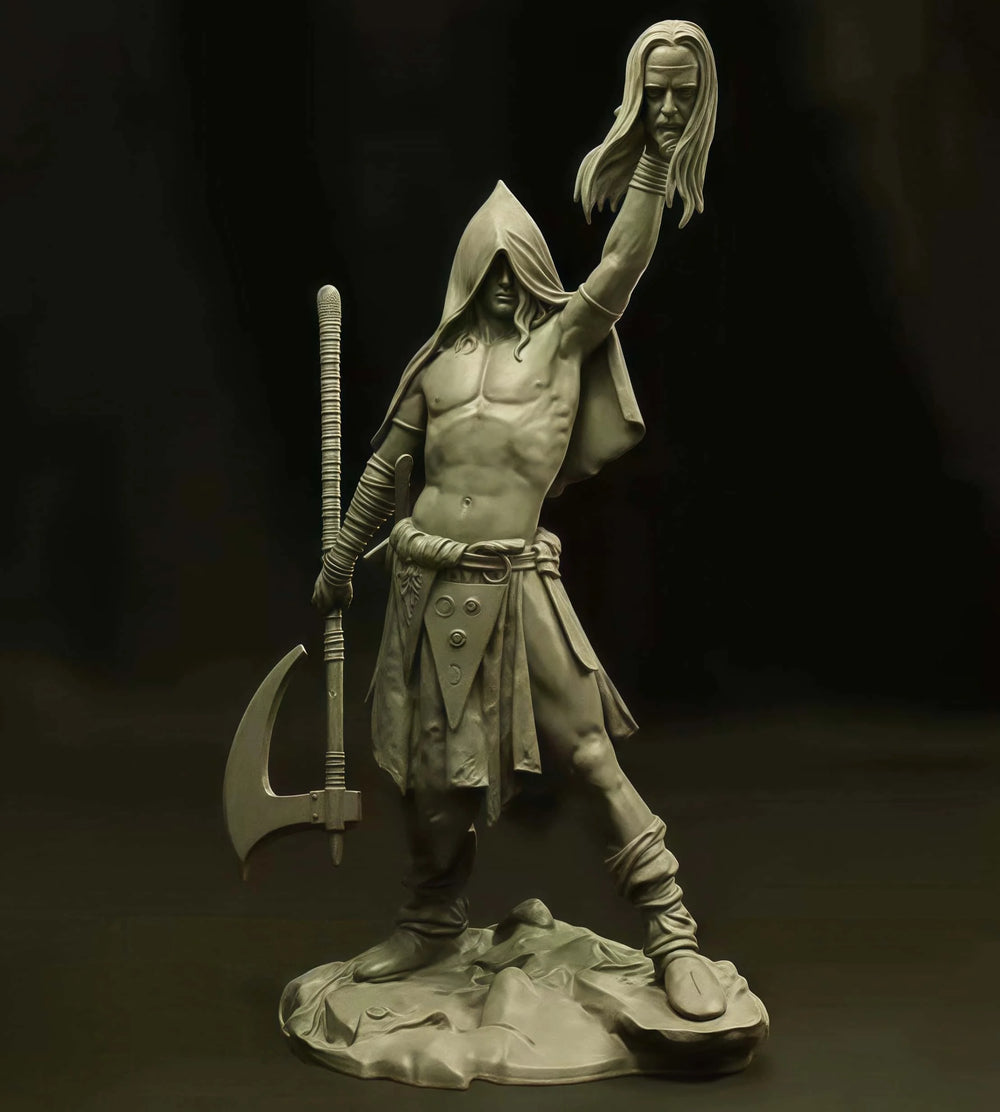 1/24 Warriors with Swords, 2 Figures, Resin Model Figure Kit, Fantasy Theme, Unassembled and Unpainted