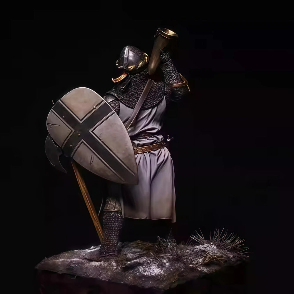 1/24 Victory Horn Warrior, Resin Model Figure Kit, Fantasy Theme, Unassembled and Unpainted
