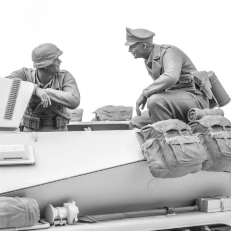 1/16 Modern Armored Vehicle Crew, 3 Figures, Resin Model Figure Kit, Unassembled and Unpainted