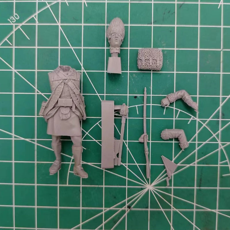 1/35 Modern British Highlander, Resin Model Figure Kit, Unassembled and Unpainted