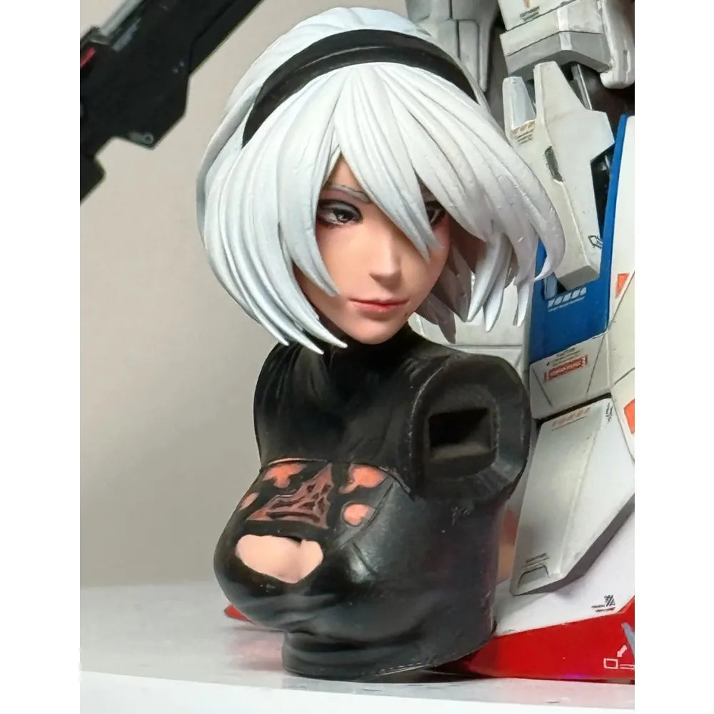 YoRHa Android Soldier, Resin Model Figure Kit, Anime Theme, Unassembled and Unpainted