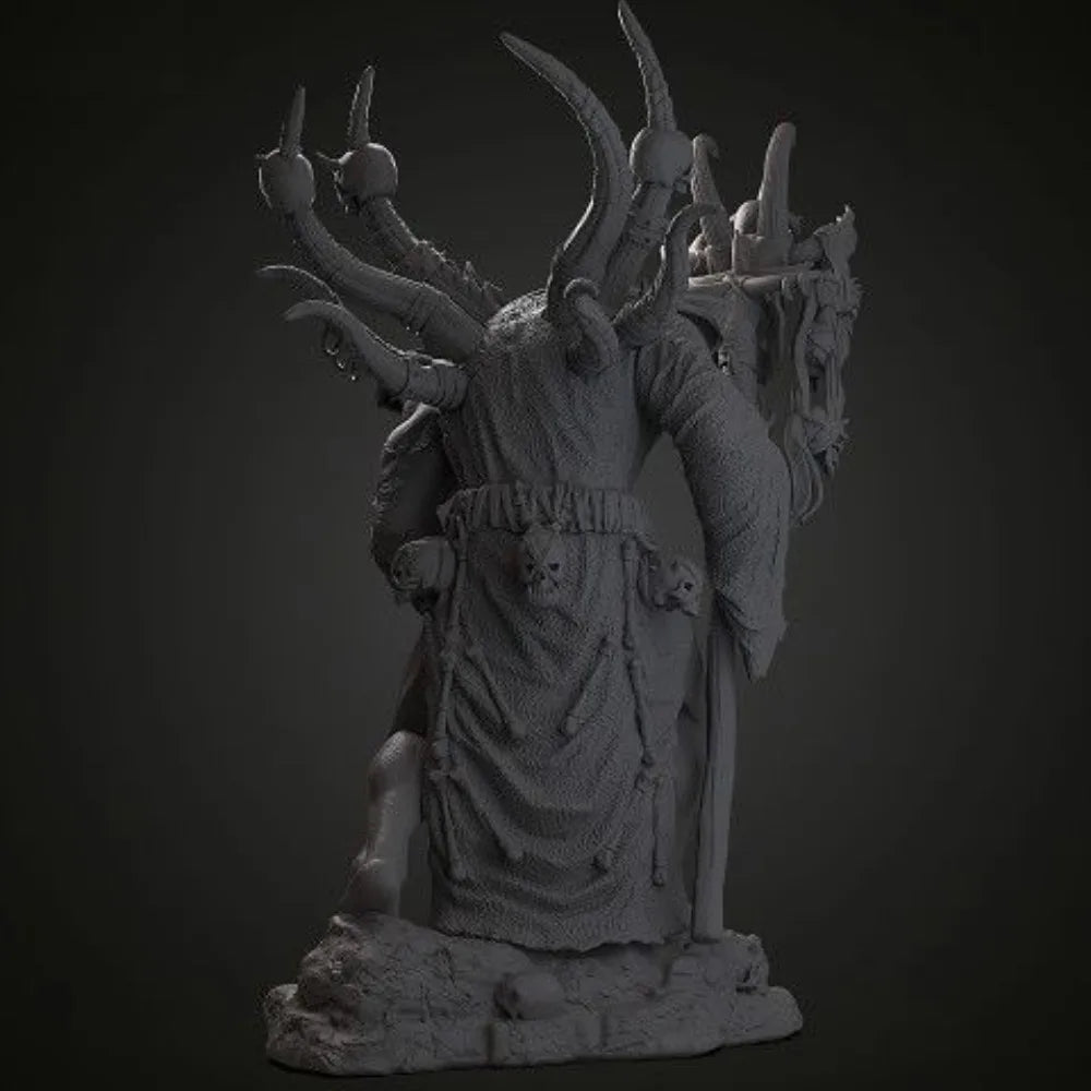 230mm Demonic Daemon, Resin Model Figure Kit, Fantasy Theme, Unassembled and Unpainted