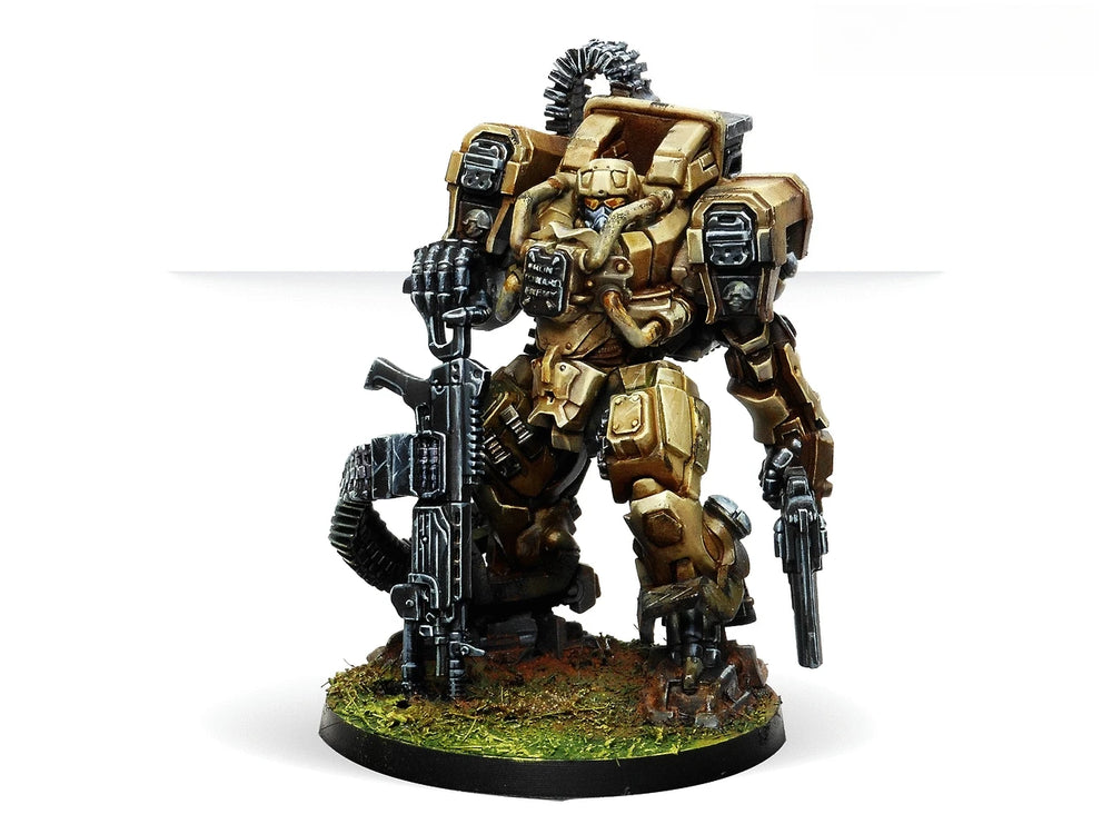 60mm Mecha Warrior Combat Suit, Resin Model Figure Kit, Sci-Fi Theme, Unassembled and Unpainted