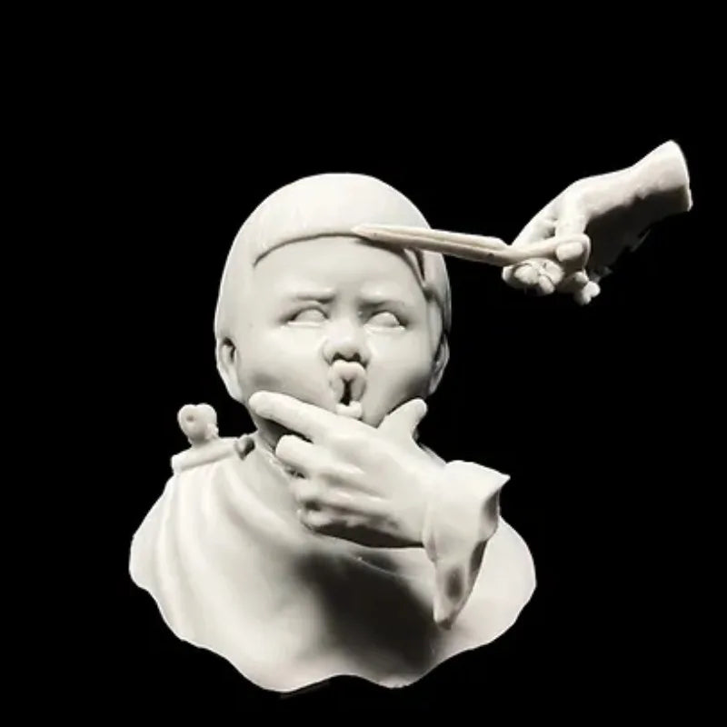 1/10 Realistic Child Head, Resin Model Bust Kit, Historical Theme, Unassembled and Unpainted