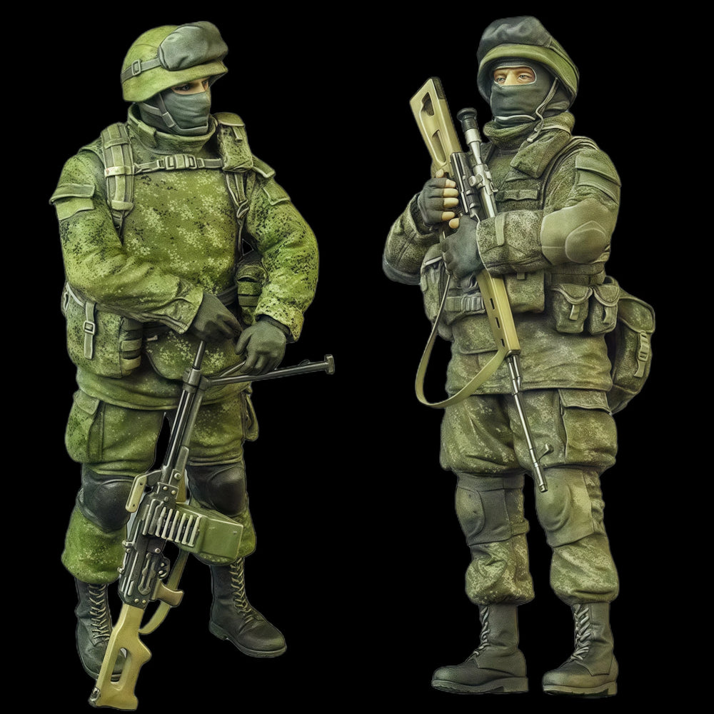 1/35 Modern US Tactical Operators in Combat Gear, 2 Figures, Resin Model Figure Kit, Unassembled and Unpainted