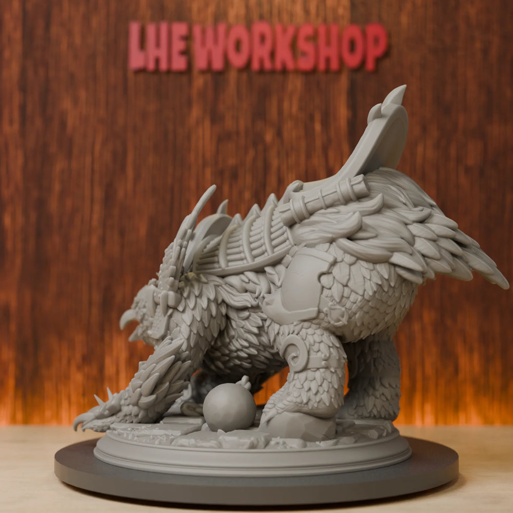 38mm War Owlbear Boss, Resin Model Creature Kit, Fantasy Theme, Unassembled and Unpainted
