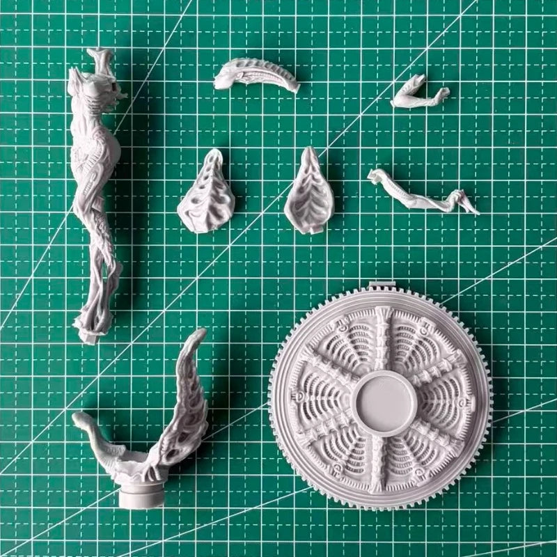 75mm The Awakening of the Biomachine, Resin Model Figure Kit, Sci-Fi Theme, Unassembled and Unpainted