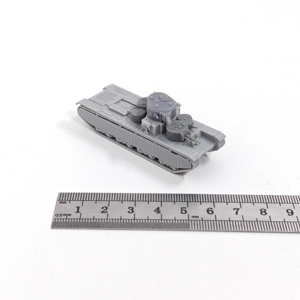 1/144 WWII Soviet T-35 Heavy Tank, Resin Model Vehicle Kit, Unassembled and Unpainted