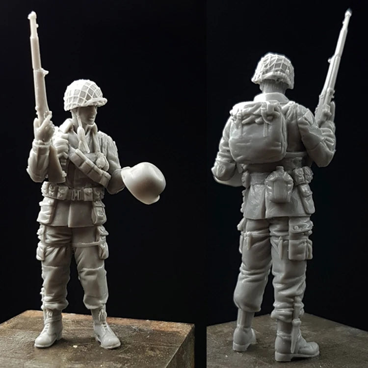 1/35 WWII American Paratroopers, 2 Figures, Resin Model Figure Kit, Unassembled and Unpainted
