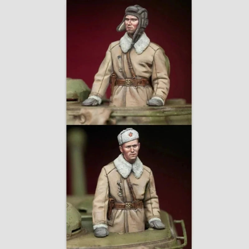 1/35 Cold War Soviet Winter Combat, 2 Figures, Resin Model Figure Kit, Unassembled and Unpainted