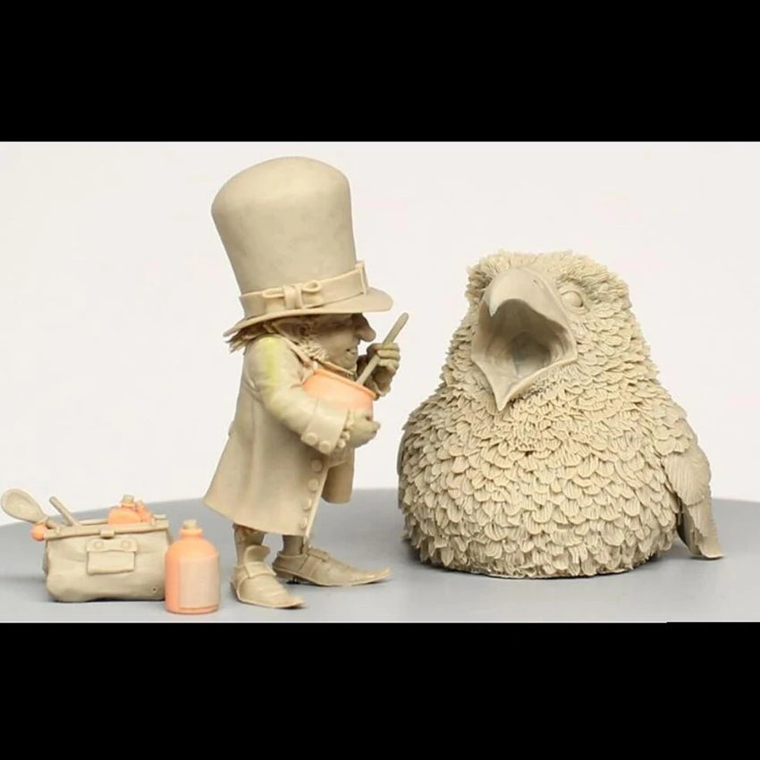 1/32 Whimsical Fantasy, 4 Figures, Resin Model Diorama Kit, Fantasy Theme, Unassembled and Unpainted