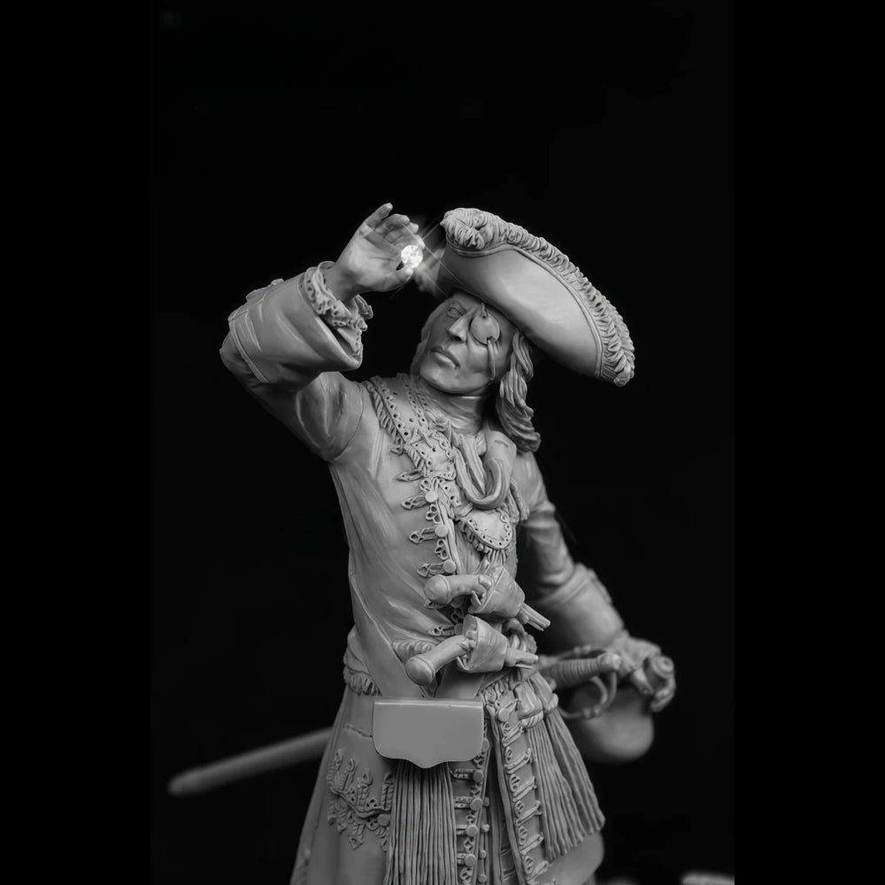 75mm 17th-Century European Gentleman, Resin Model Figure Kit, Historical Theme, Unassembled and Unpainted