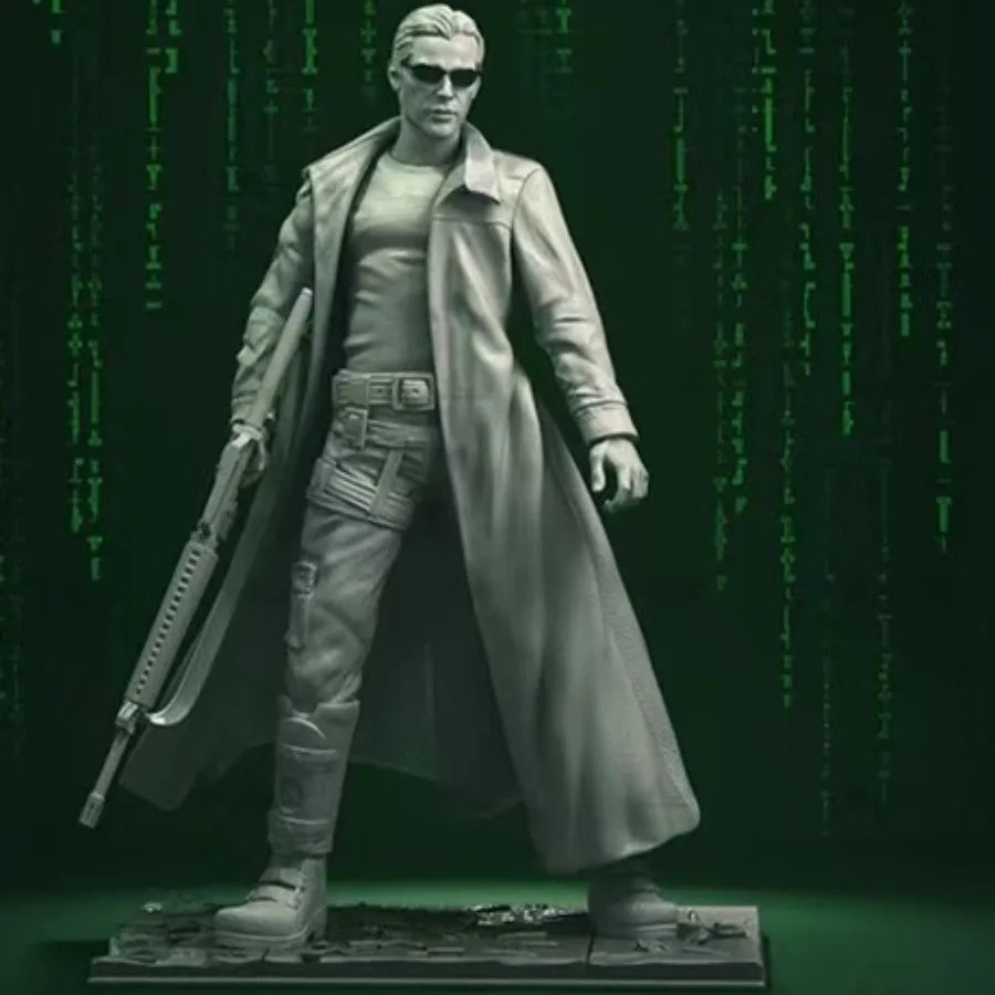 1/24 Cold War Trench Coat Agent, 2 Figures, Resin Model Figure Kit, Unassembled and Unpainted
