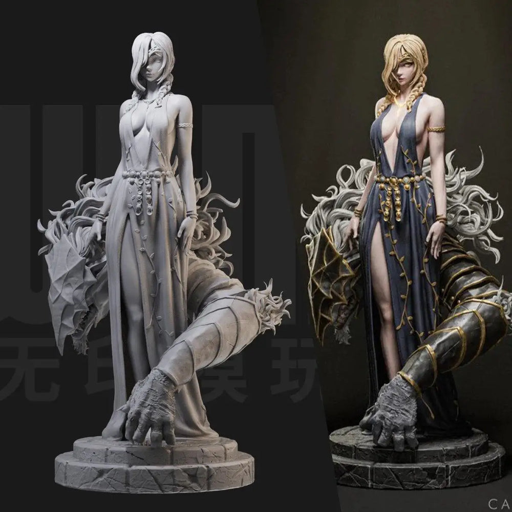 85mm Malika Female Fantasy, Resin Model Figure Kit, Fantasy Theme, Unassembled and Unpainted